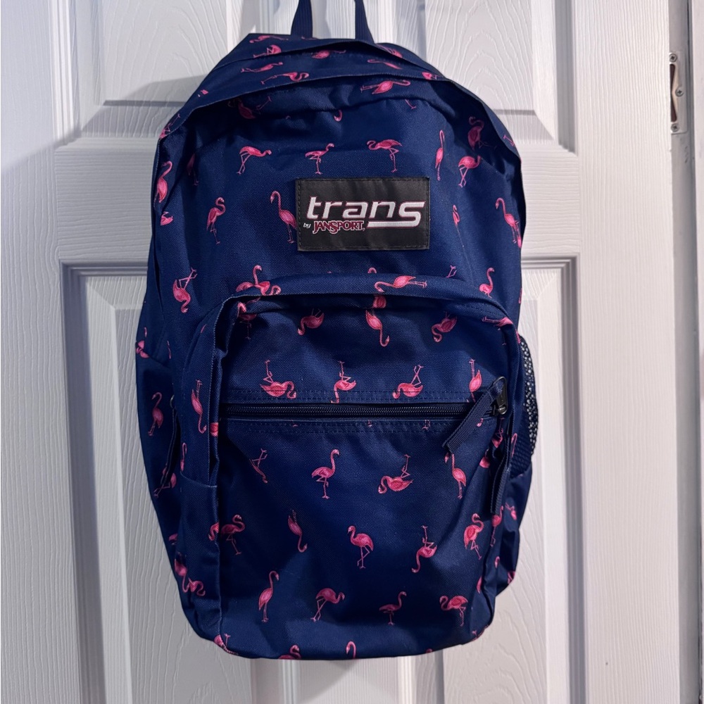 Jansport Backpack with Pink Flamingo Print
